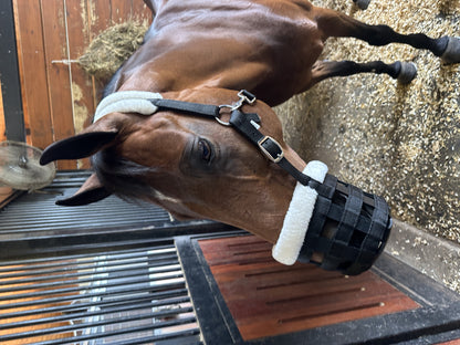 Huntley Equestrian Fleece Padded Nylon Grazing Muzzle
