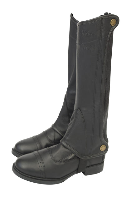 Grand Prix Kids Elite Leather Half Chaps