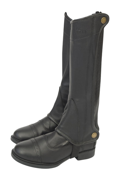 Grand Prix Kids Elite Leather Half Chaps