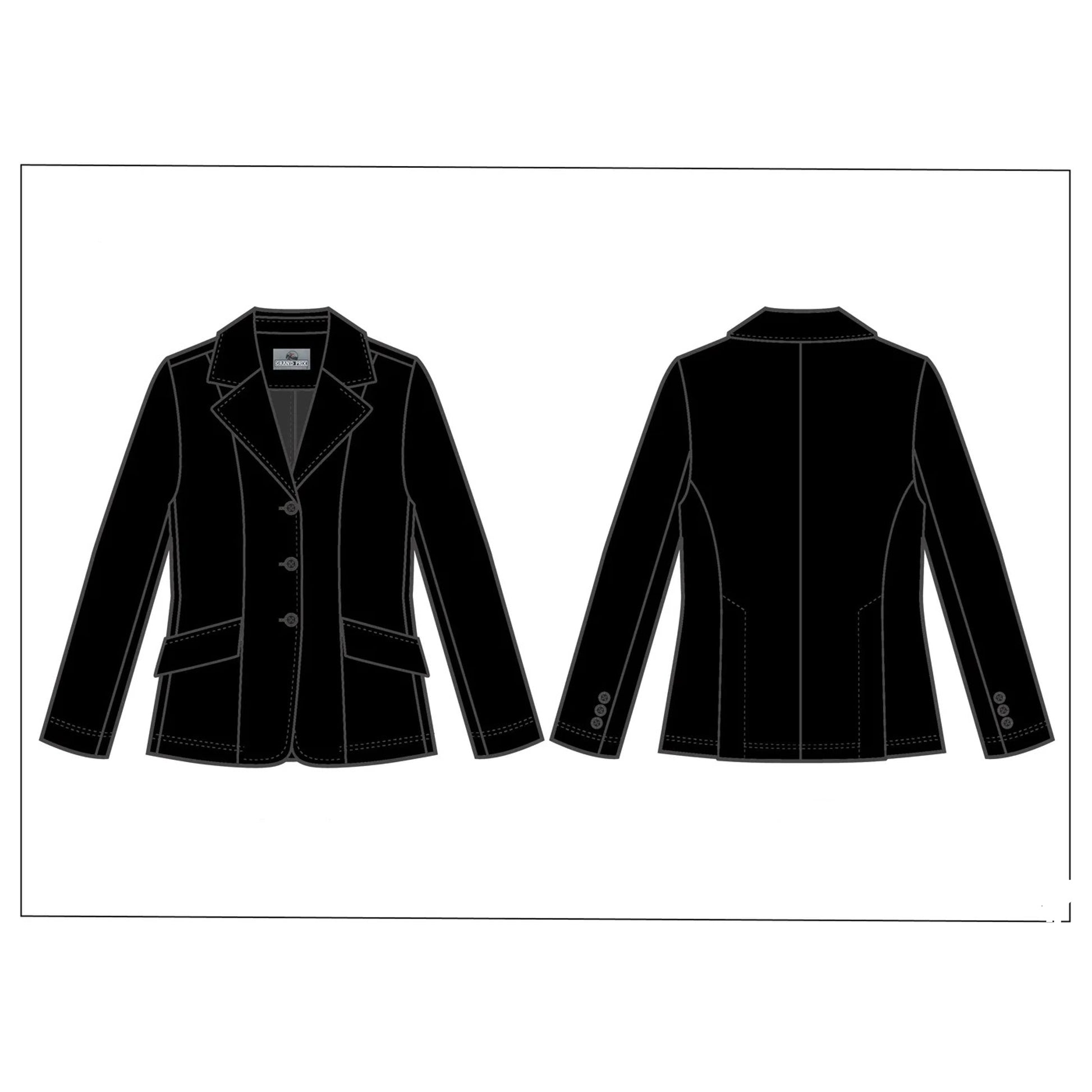 Grand Prix Ladies EQJ 3 Button NY Tech Show Coat