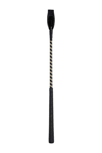 Huntley Equestrian Jumper Whip Two Tone Patent Cover