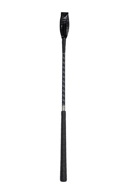 Huntley Equestrian Jumper Whip Two Tone Patent Cover