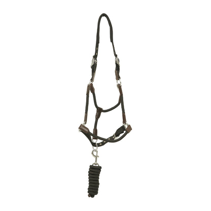 Huntley Equestrian Nylon Halter and Removable Lead with Snap