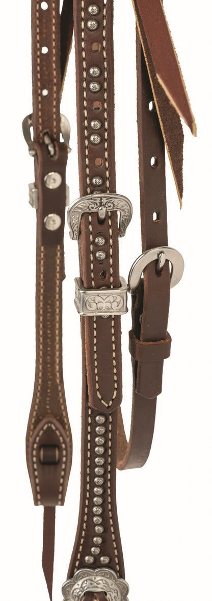 Weaver Western Leather Browband Headstall Stockman
