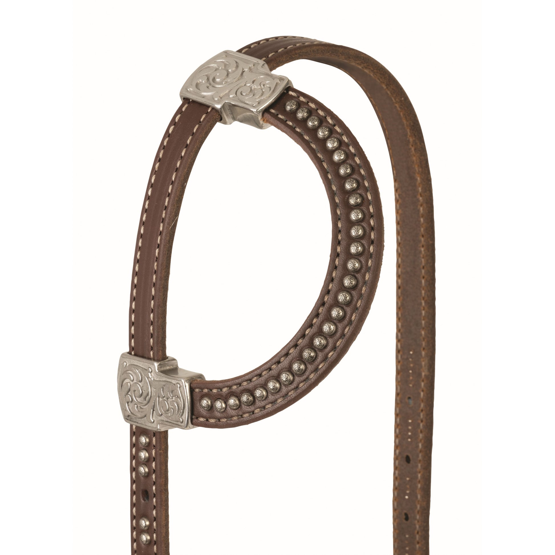 Weaver Western Leather Sliding Ear Headstall Stockman