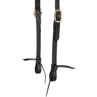 Royal King Harness Leather Browband Headstall with Tie Ends