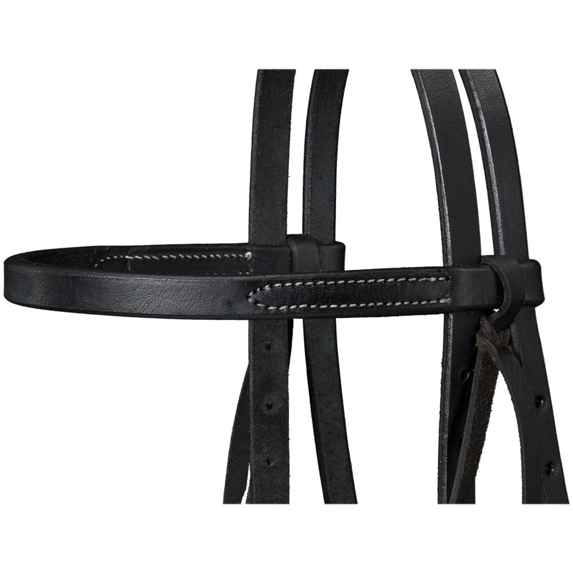 Royal King Harness Leather Browband Headstall with Tie Ends