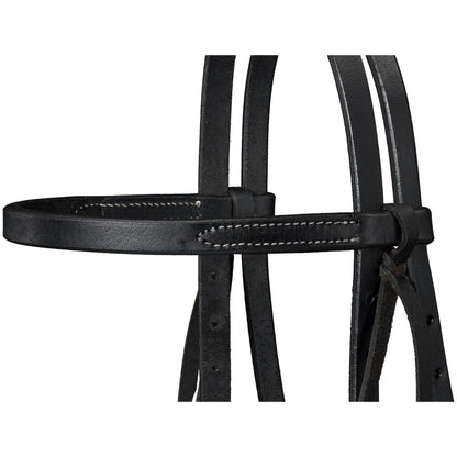 Royal King Harness Leather Browband Headstall with Tie Ends