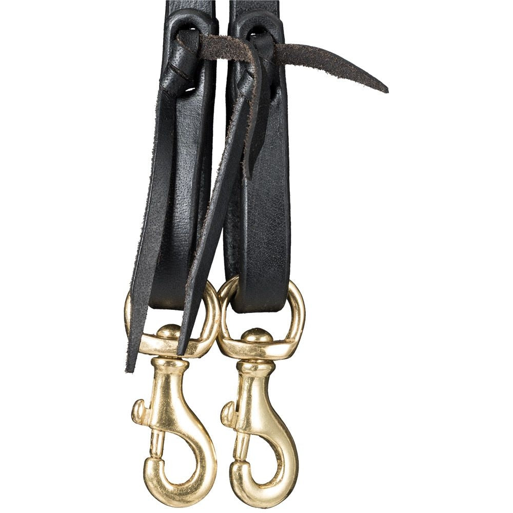 Royal King Harness Leather Roping Reins with Snap Ends