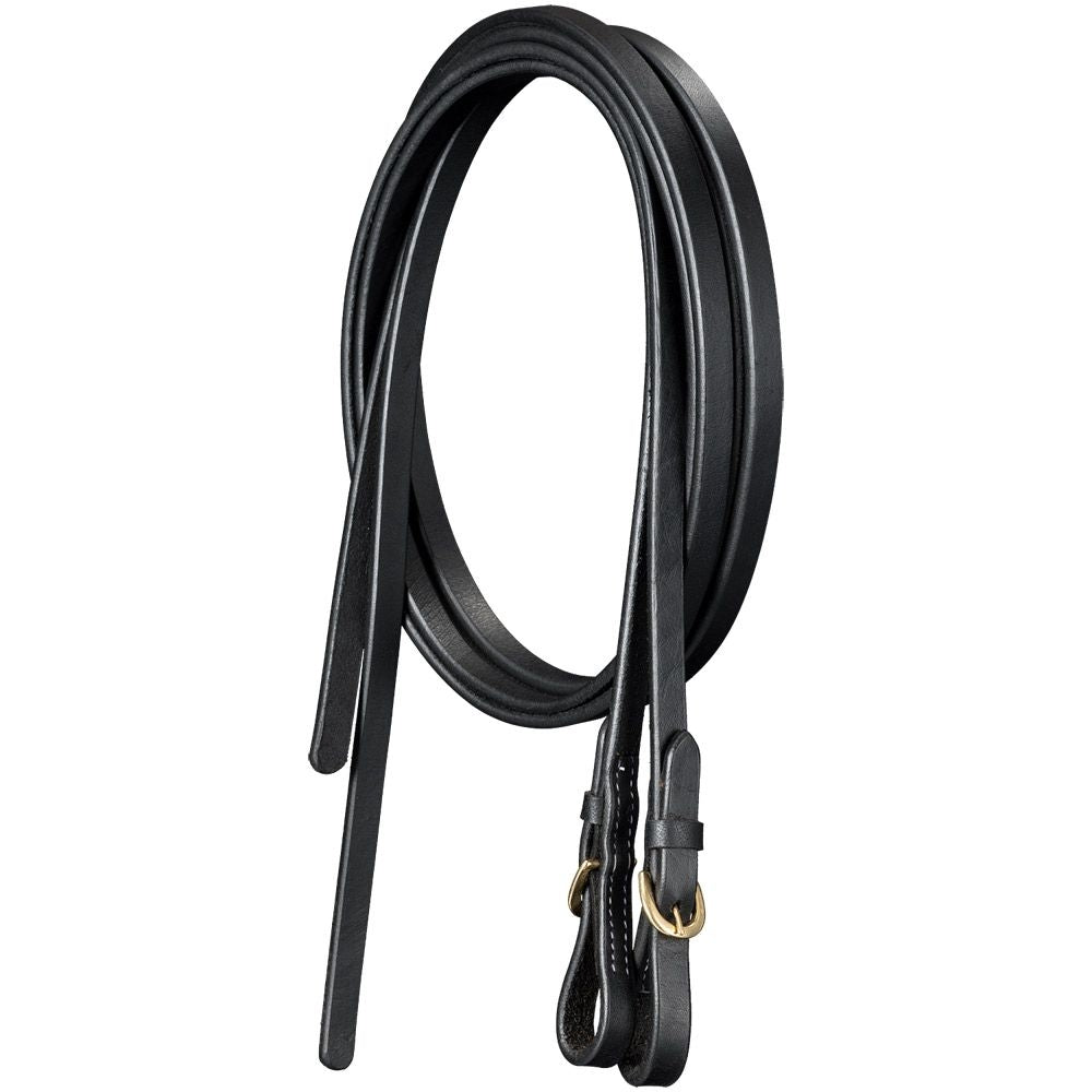 Royal King Harness Leather Split Reins with Buckle Ends