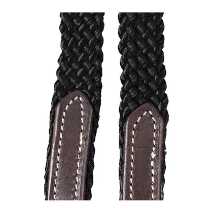 Tough1 Harness Leather Loop Rein with Poly Center