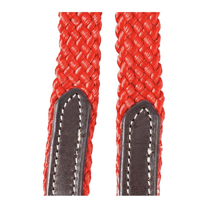 Tough1 Harness Leather Loop Rein with Poly Center