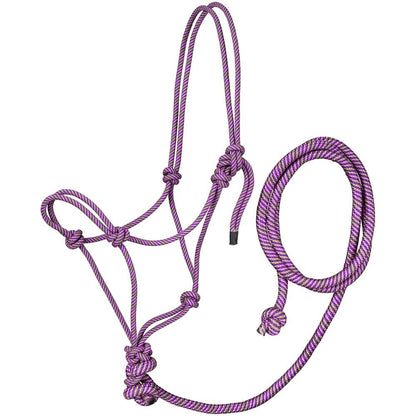 Tough1 Tri-Color Rope Halter with Lead