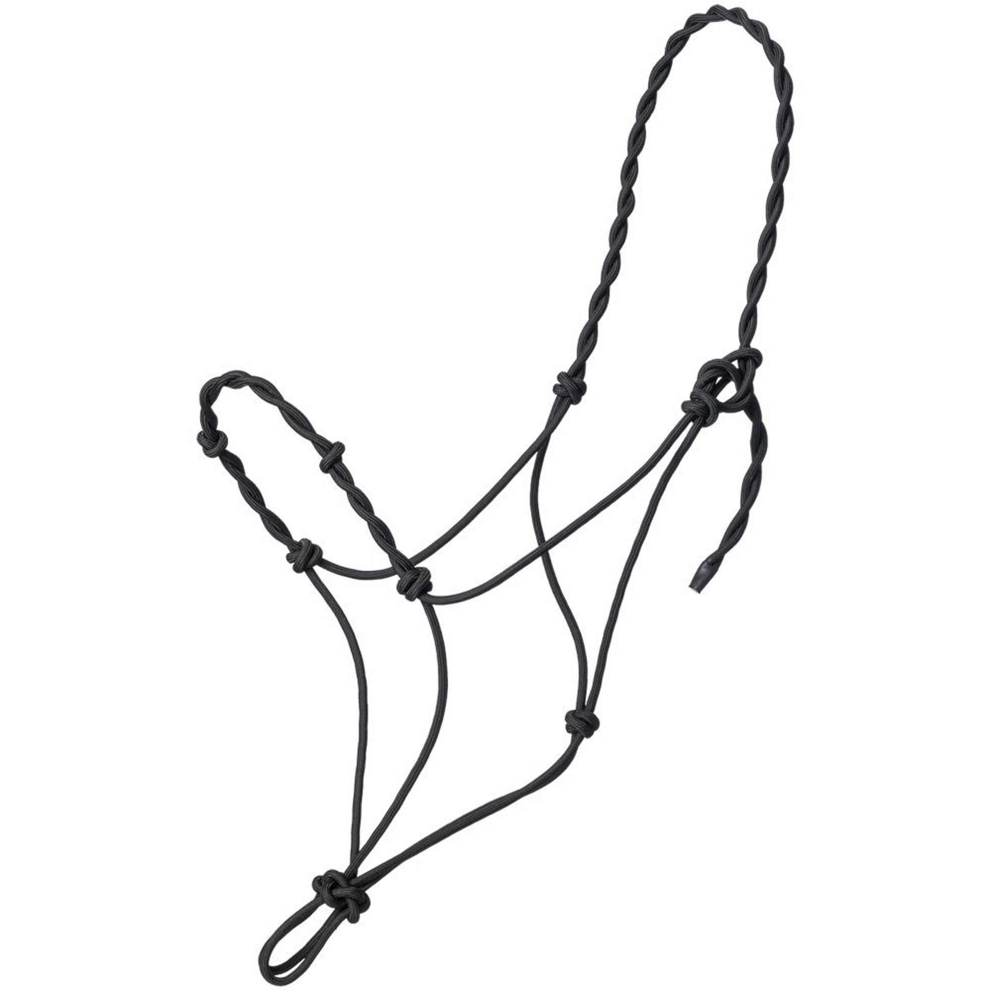 Tough1 Knotted Draft Rope Halter with Twisted Crown