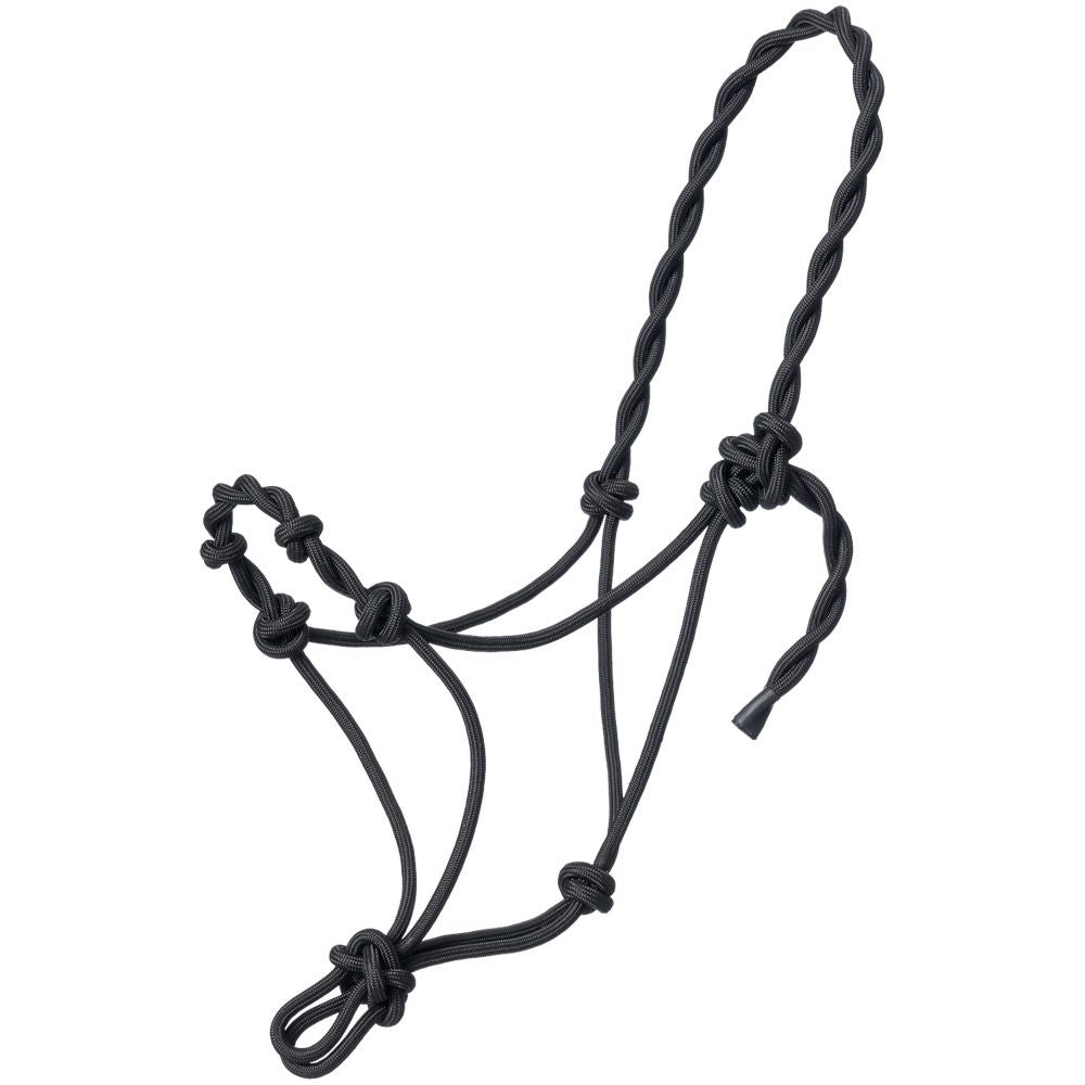 Tough1 Knotted Pony Rope Halter with Twisted Crown