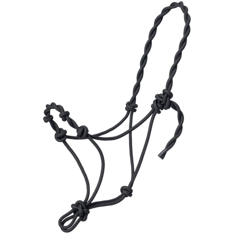 Tough1 Knotted Pony Rope Halter with Twisted Crown