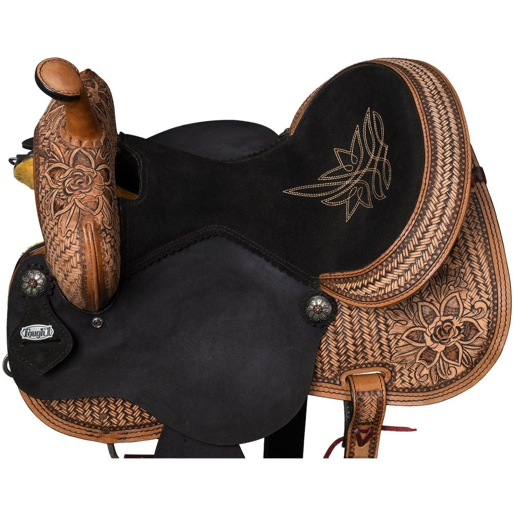 Tough1 Black Lotus Barrel Saddle