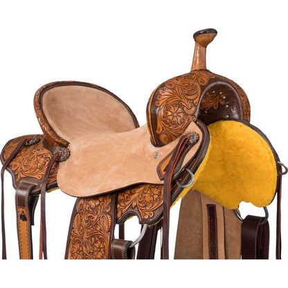 Silver Royal Billings Barrel Saddle