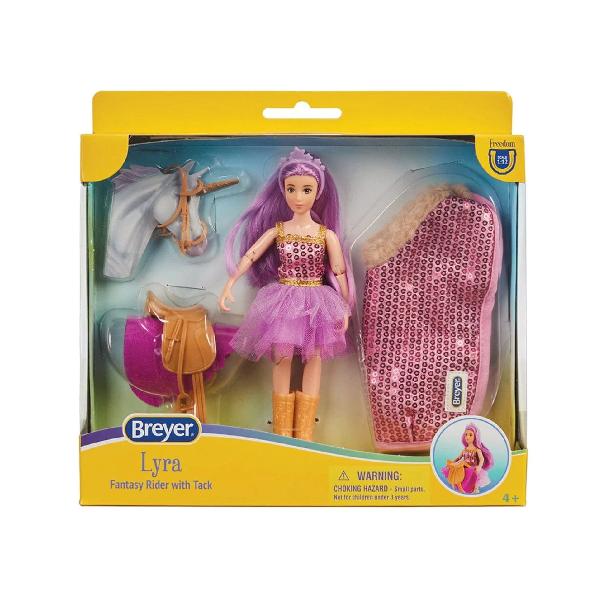 Breyer Lyra - Unicorn Rider with Tack