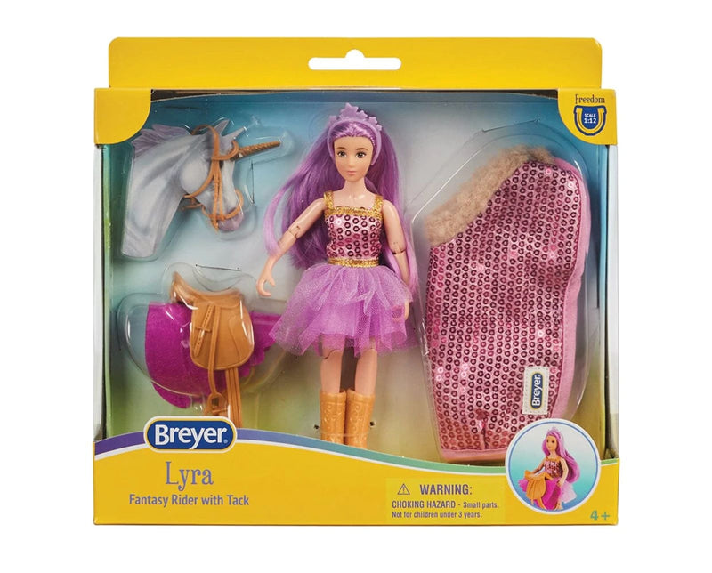 Breyer Lyra - Unicorn Rider with Tack