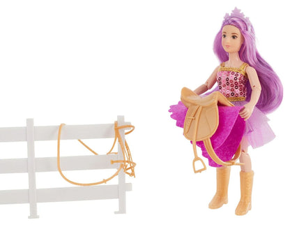 Breyer Lyra - Unicorn Rider with Tack