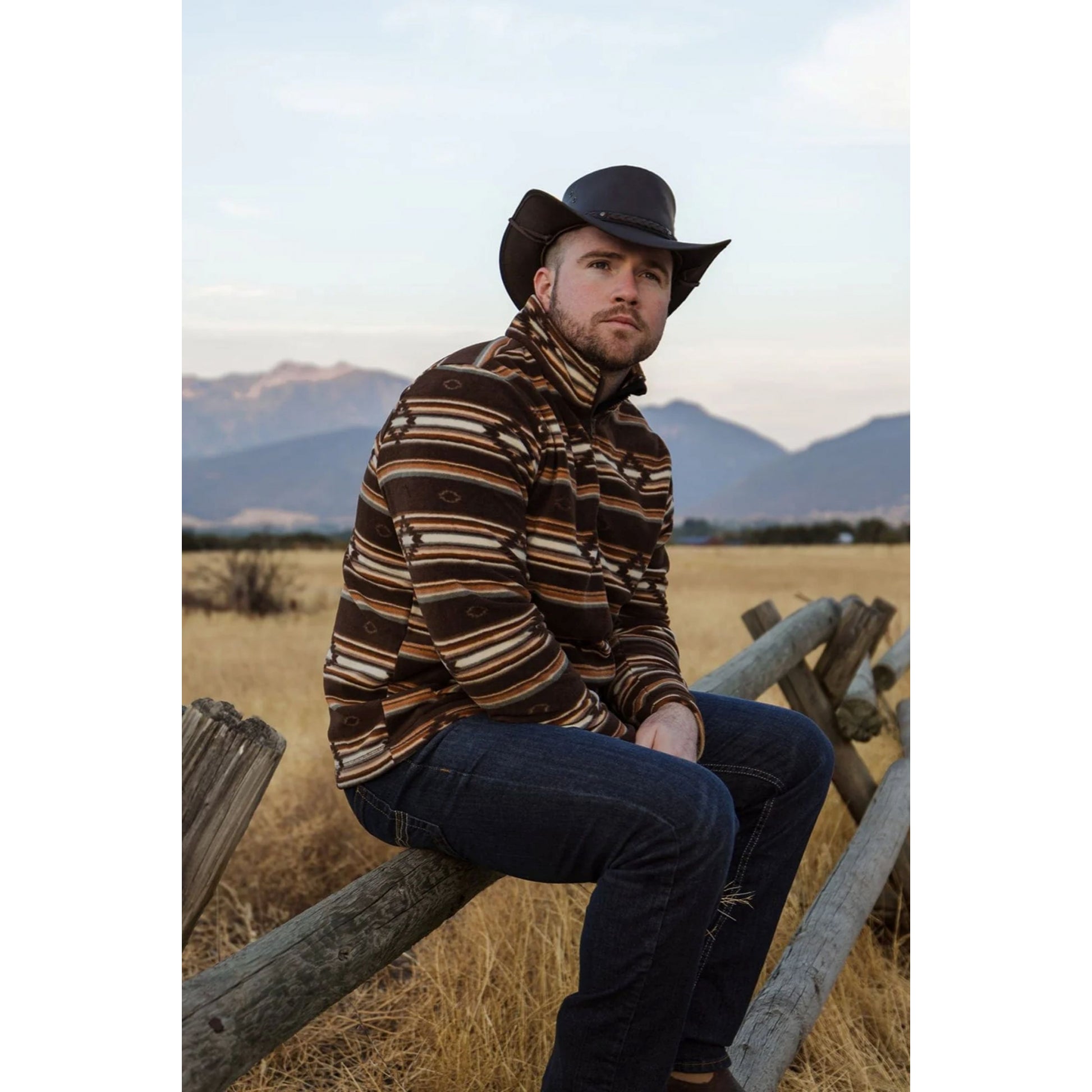 Outback Trading Mens Colt Fleece Henley