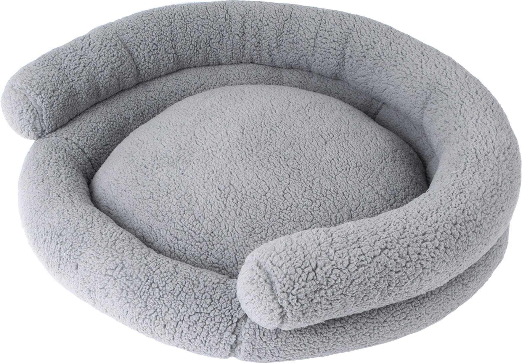 Petmate Double Bolster Sherpa Couch Bed