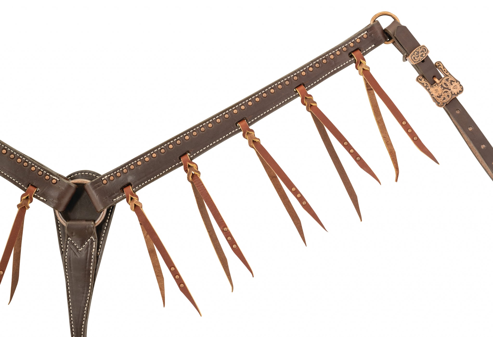 Weaver Tasseled Western Outlaw Leather Breast Collar