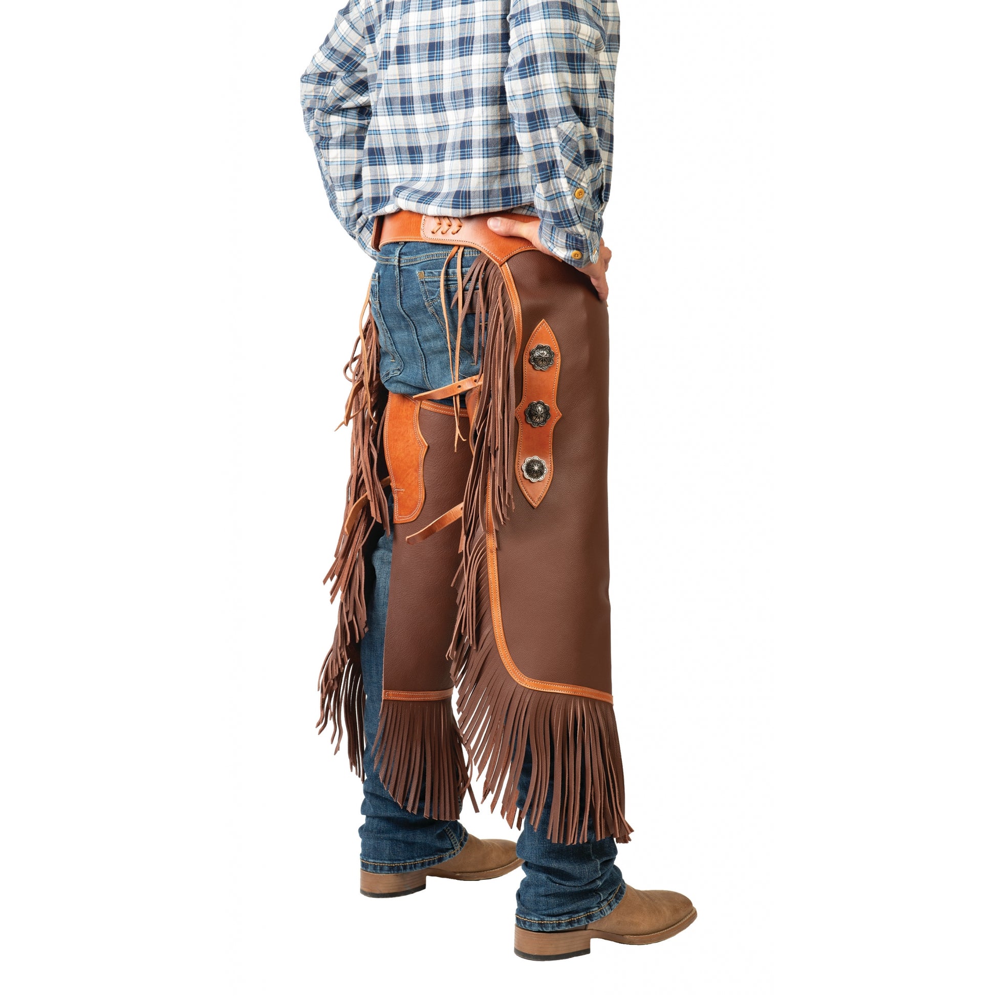 Weaver Western Leather Cowboy Chinks
