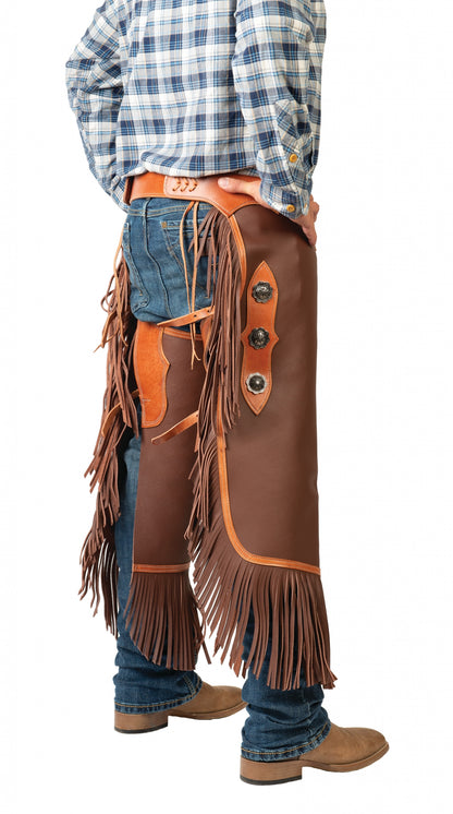 Weaver Western Leather Cowboy Chinks