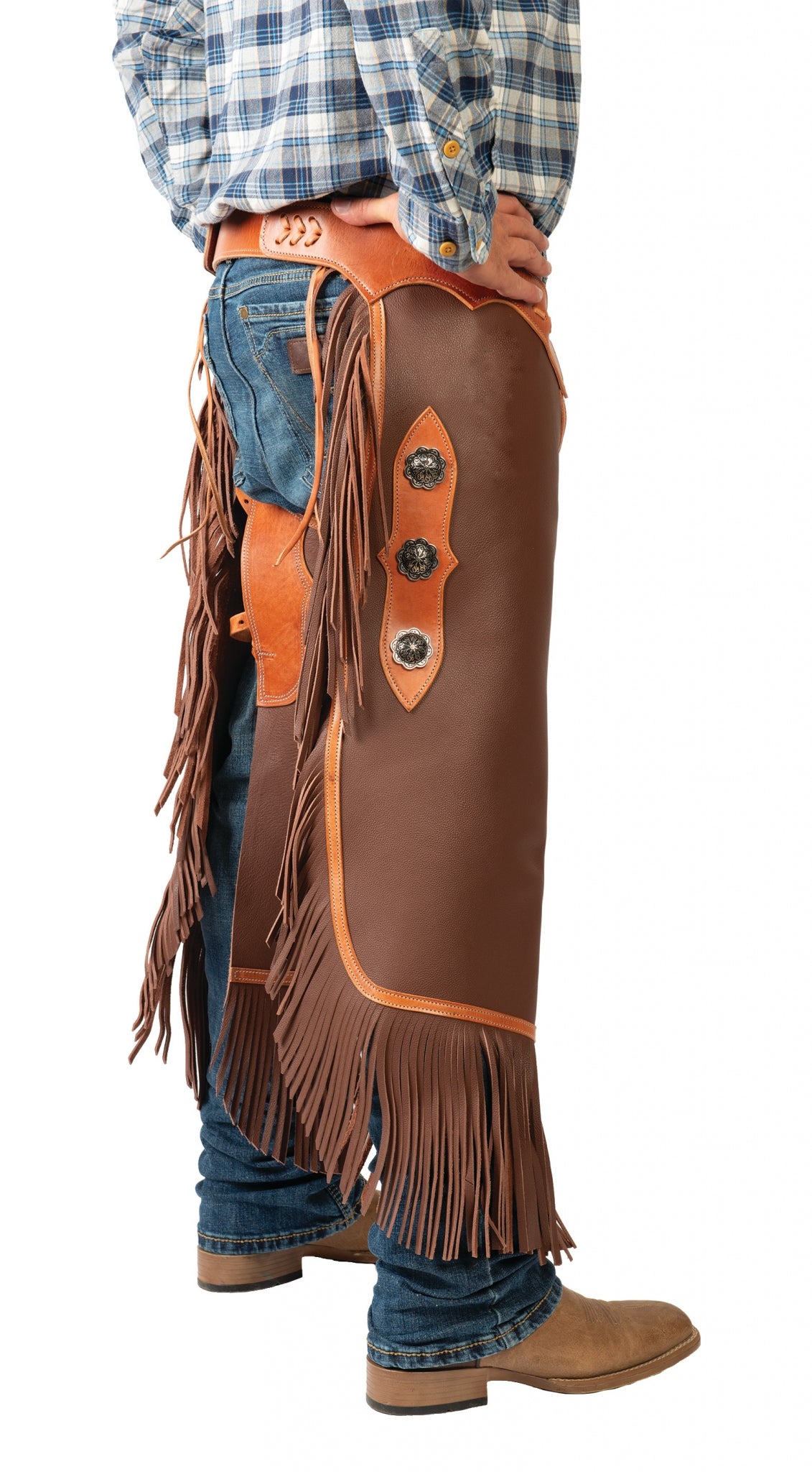 Weaver Western Leather Cowboy Chinks