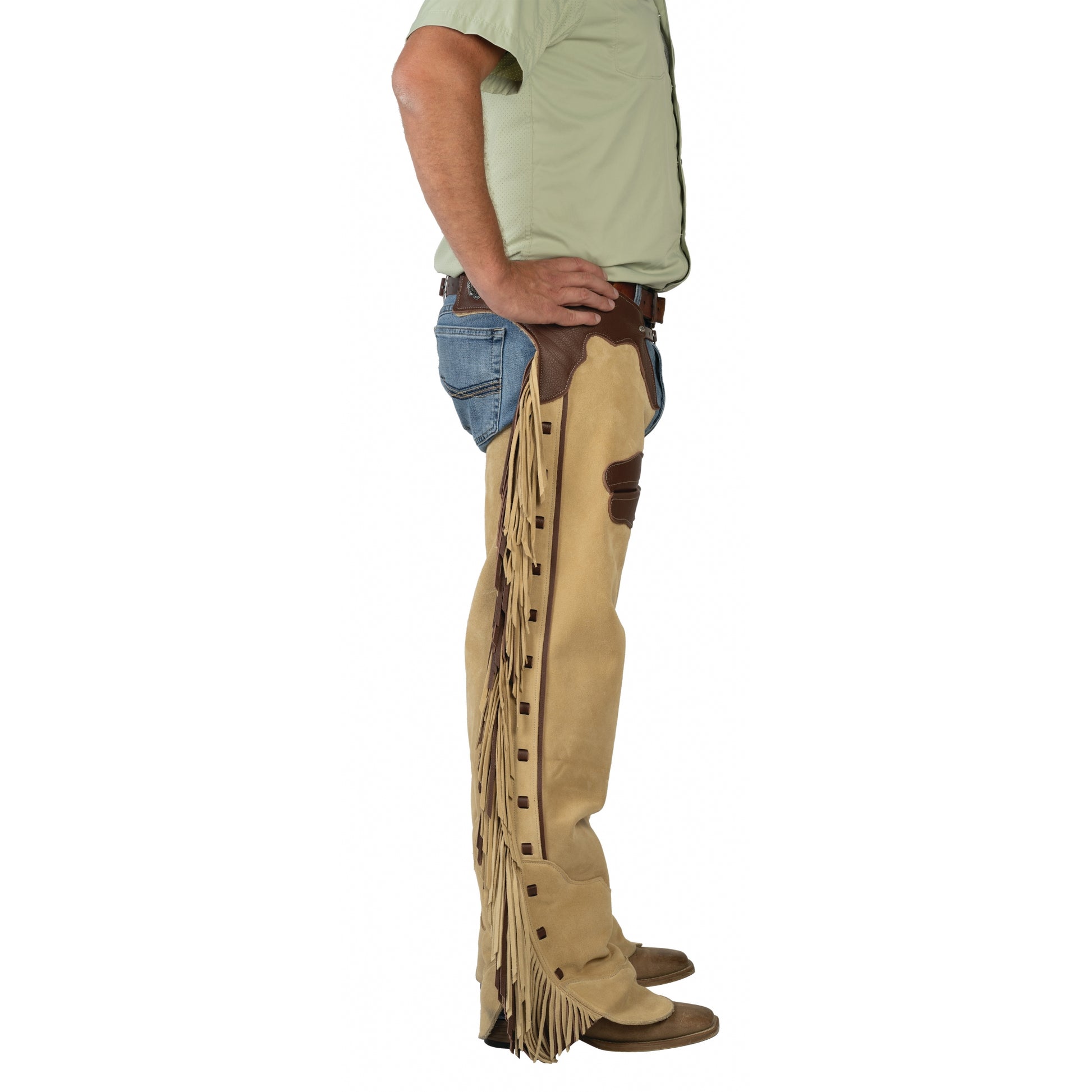 Weaver Premium Western Leather Chaps