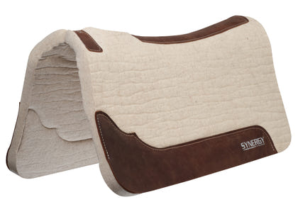 Weaver Synergy Contoured Steam Pressed 100% Merino Wool Felt Performance Saddle Pad