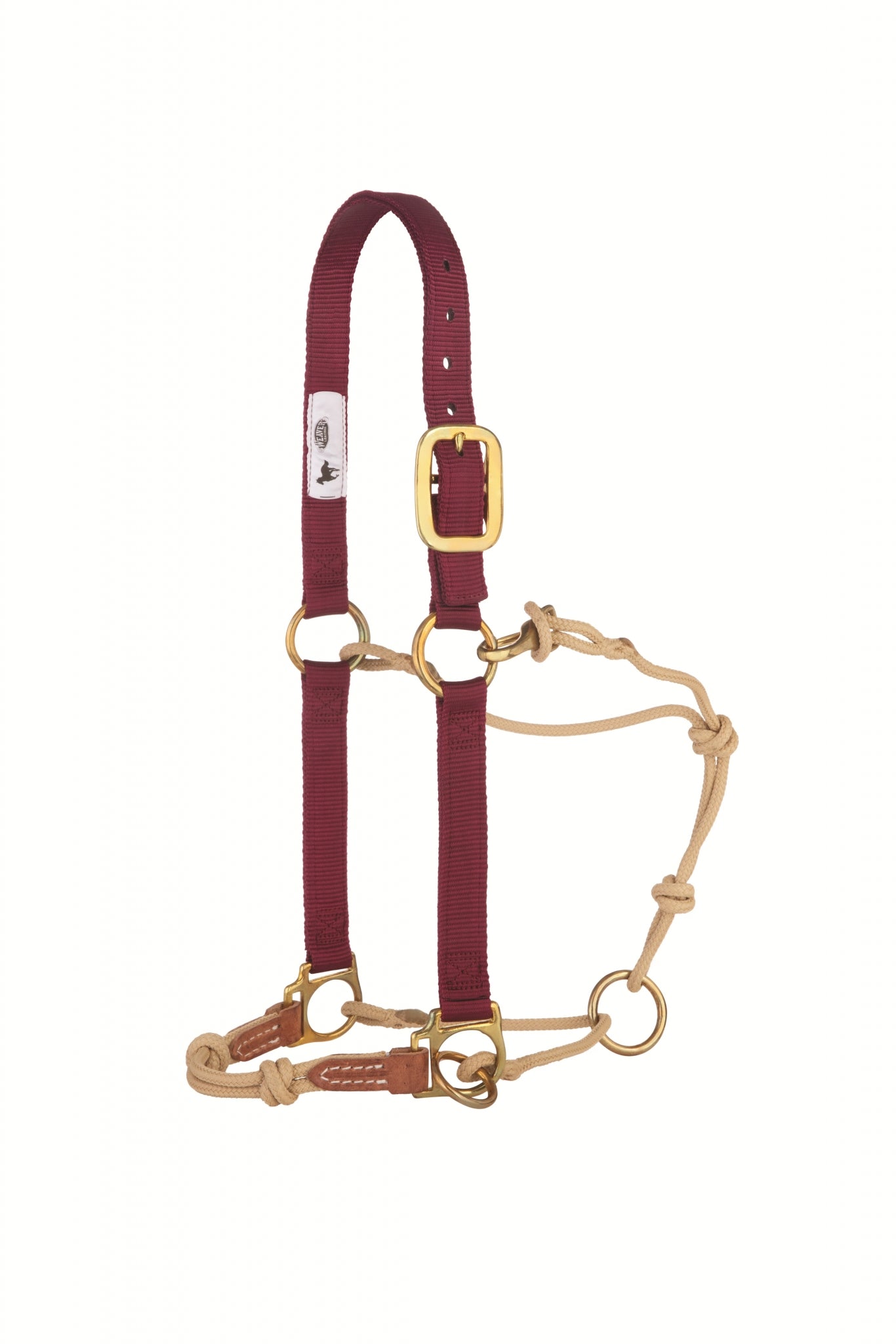 Weaver Kalley Krickeberg Nylon & Rope Combination Horsemans Halter with Side Ring