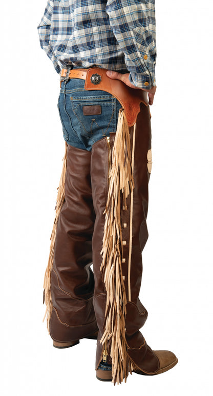 Weaver Premium Western Leather Chaps