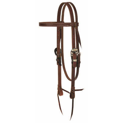Weaver STS Ranch Signature Tack Harness Leather Browband Headstall