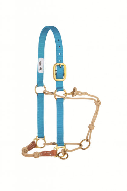Weaver Kalley Krickeberg Nylon & Rope Combination Horsemans Halter with Side Ring