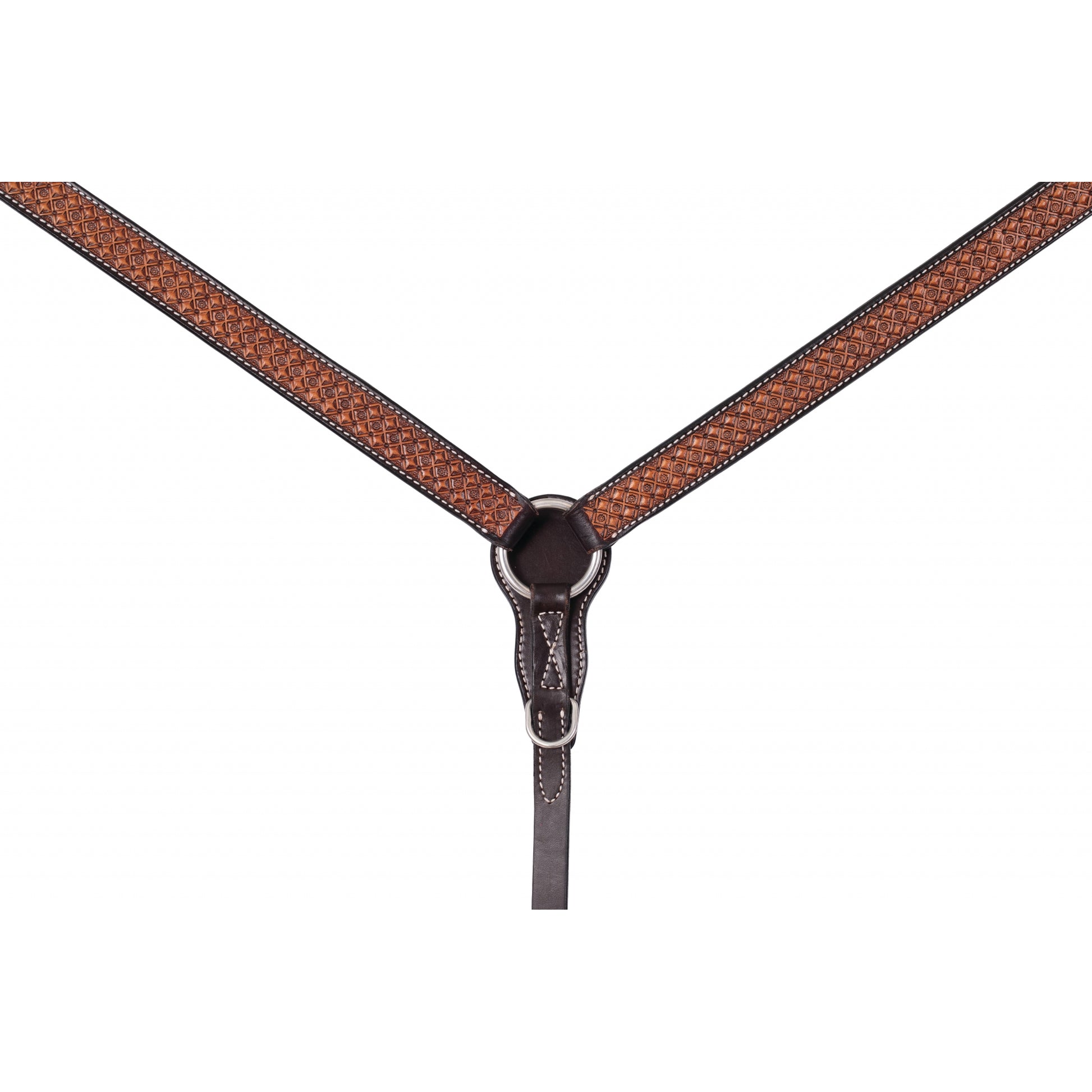Weaver Floret Tooled Straight Breast Collar