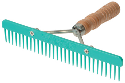 Weaver Skip Tooth Comb with Wood Handle and Replaceable Plastic Blade