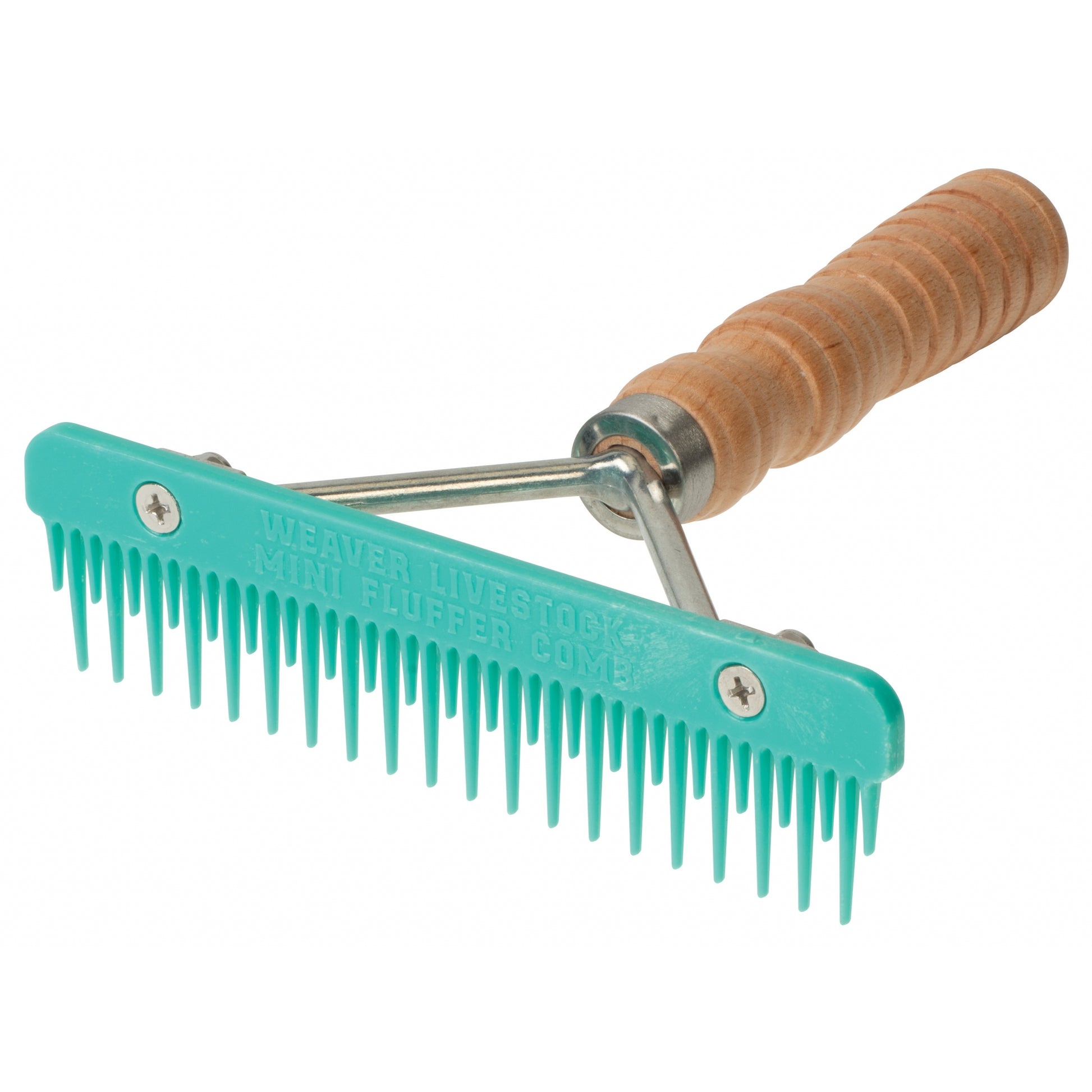 Weaver Livestock Mini Fluffer Comb with Wood Handle