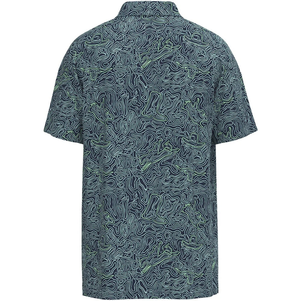 Hooey Mens "The Drive" Inkwell Polo with Cloud Blue