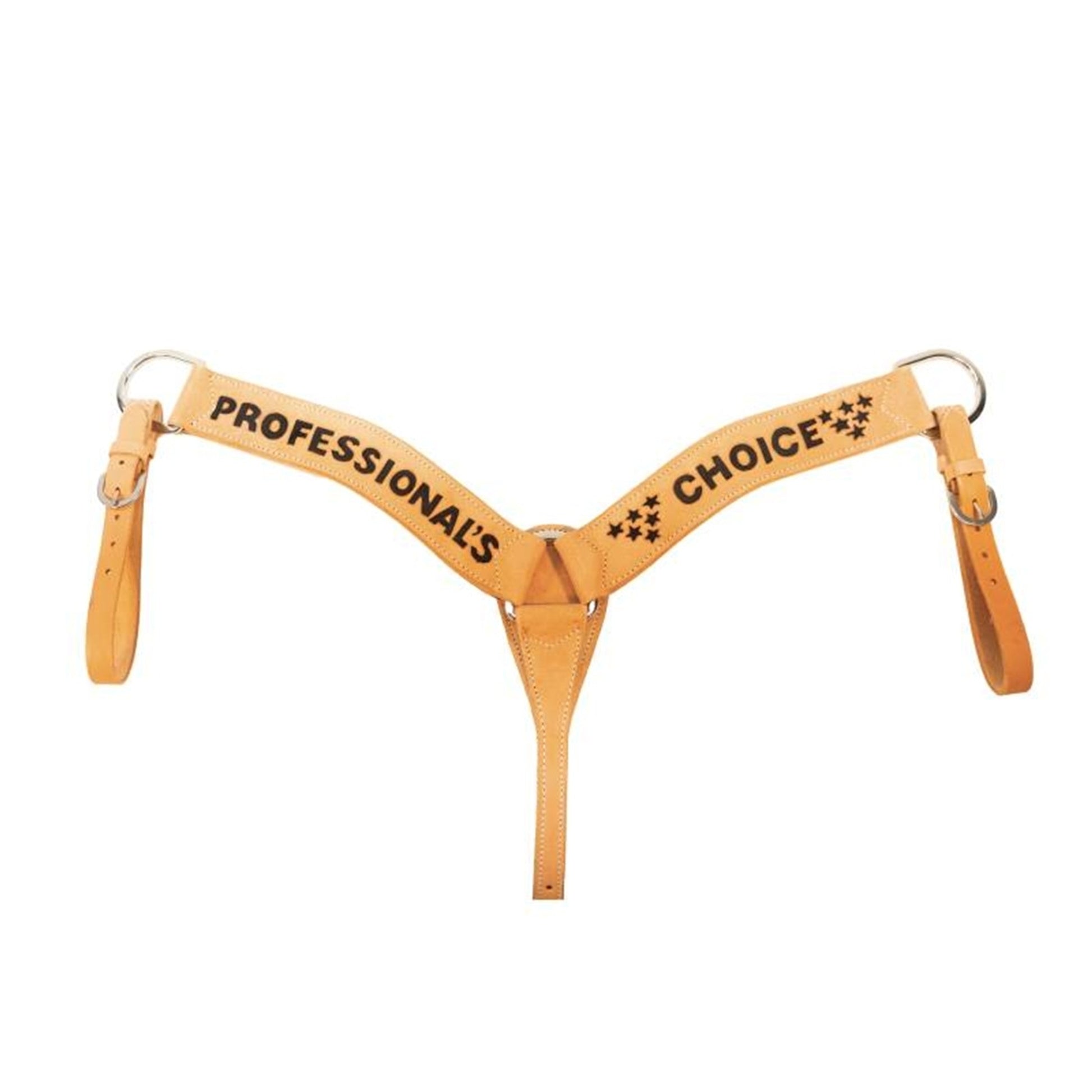 Professionals Choice Tooled Roughout Roper Breast Collar
