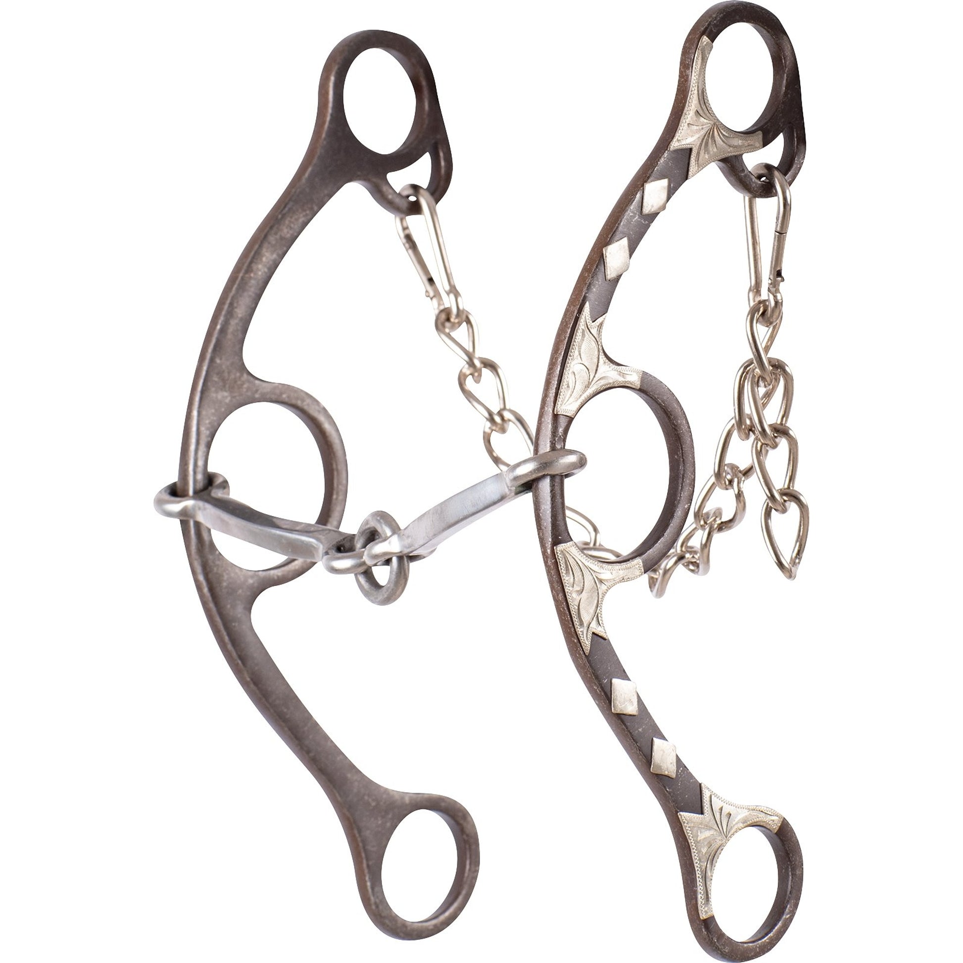 Classic Equine Sherry Cervi Long Shank Gag Barrel Bit with Square Bar Lifesaver