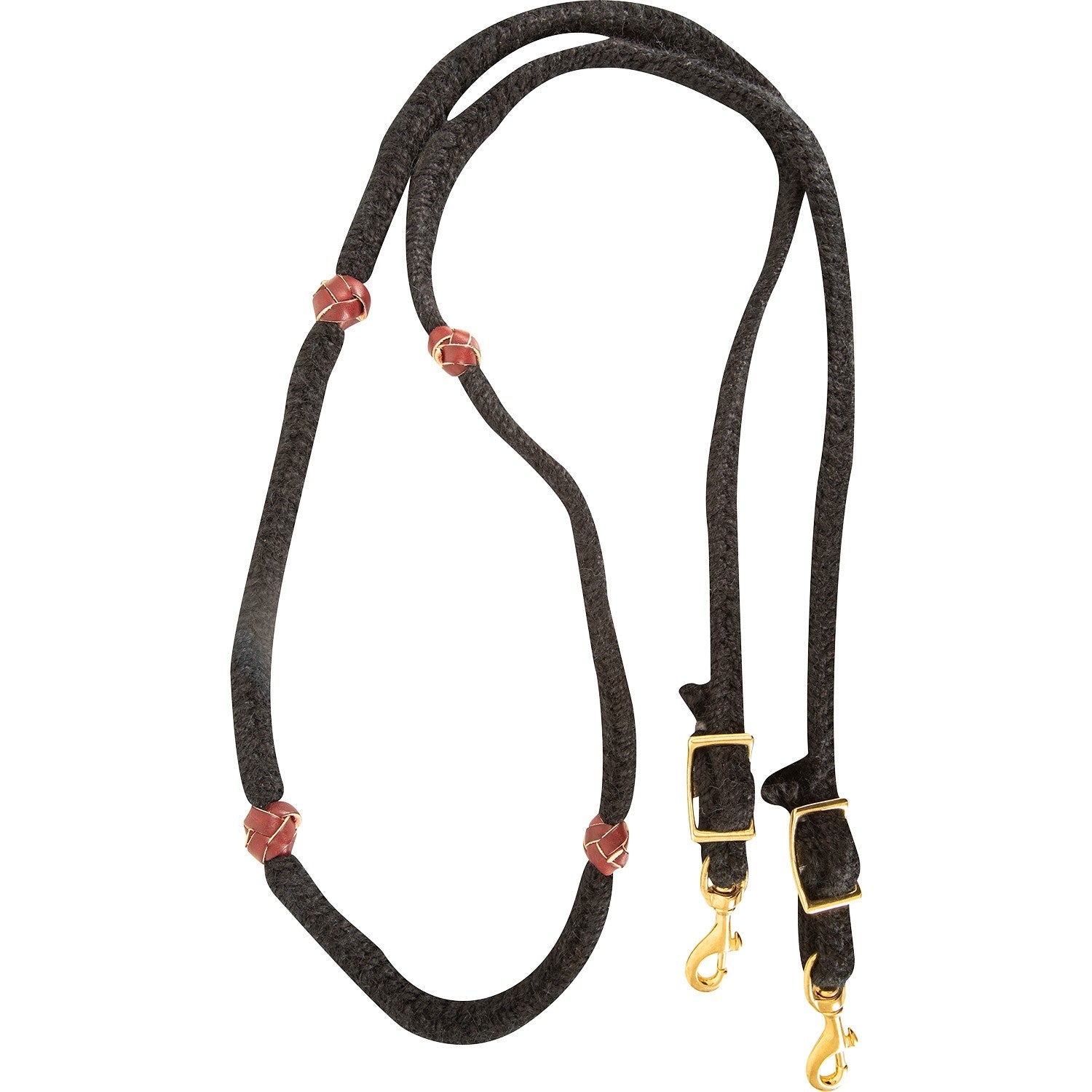 Martin Saddlery Blended Mohair Barrel Rein Buckle Snap Ends