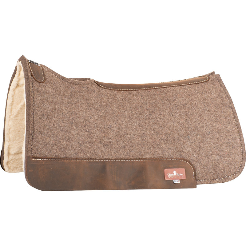 Classic Equine 100% Wool Felt Saddle Pad with Fleece Bottom