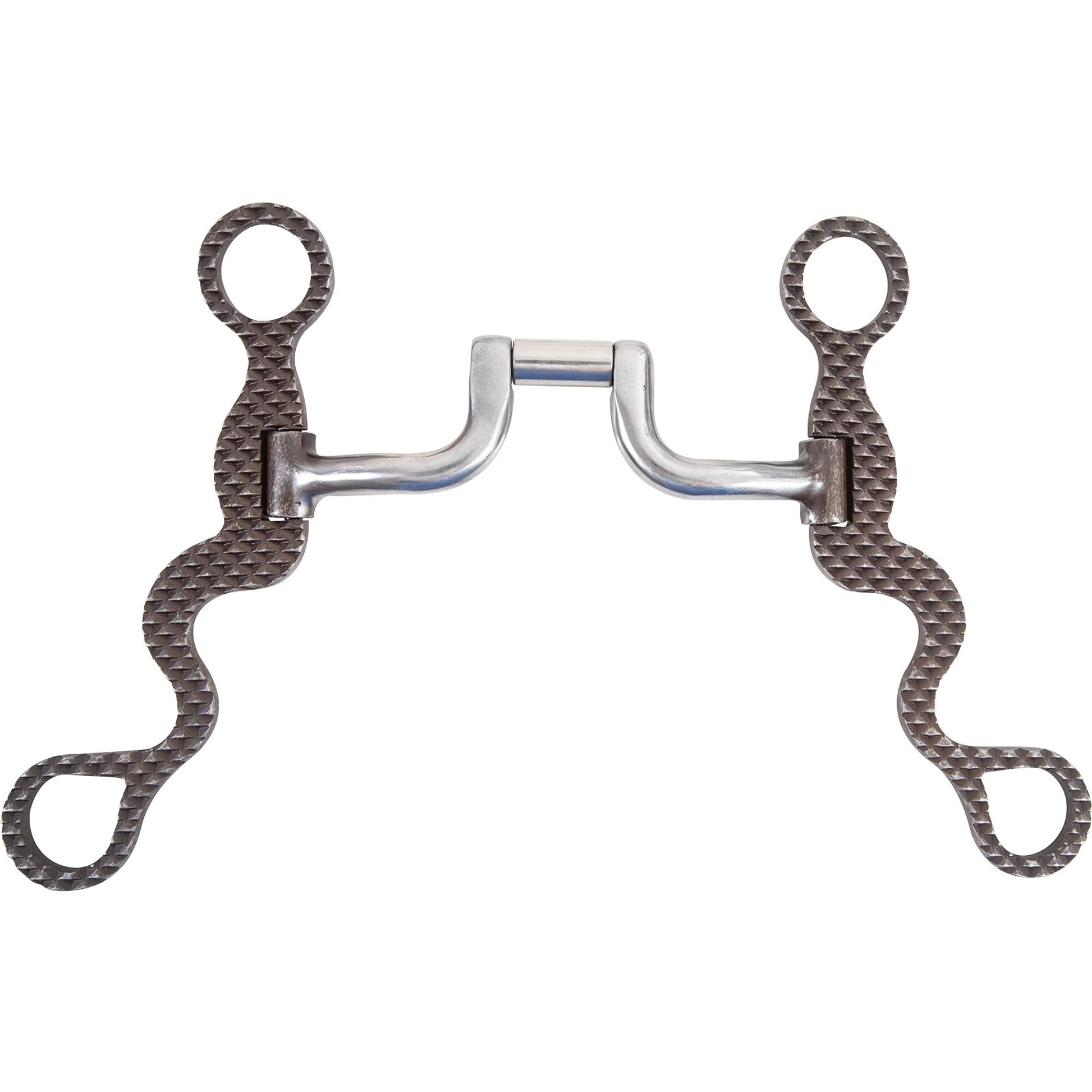 Classic Equine Square Hinge Port Calvary Shank Rasp Design
