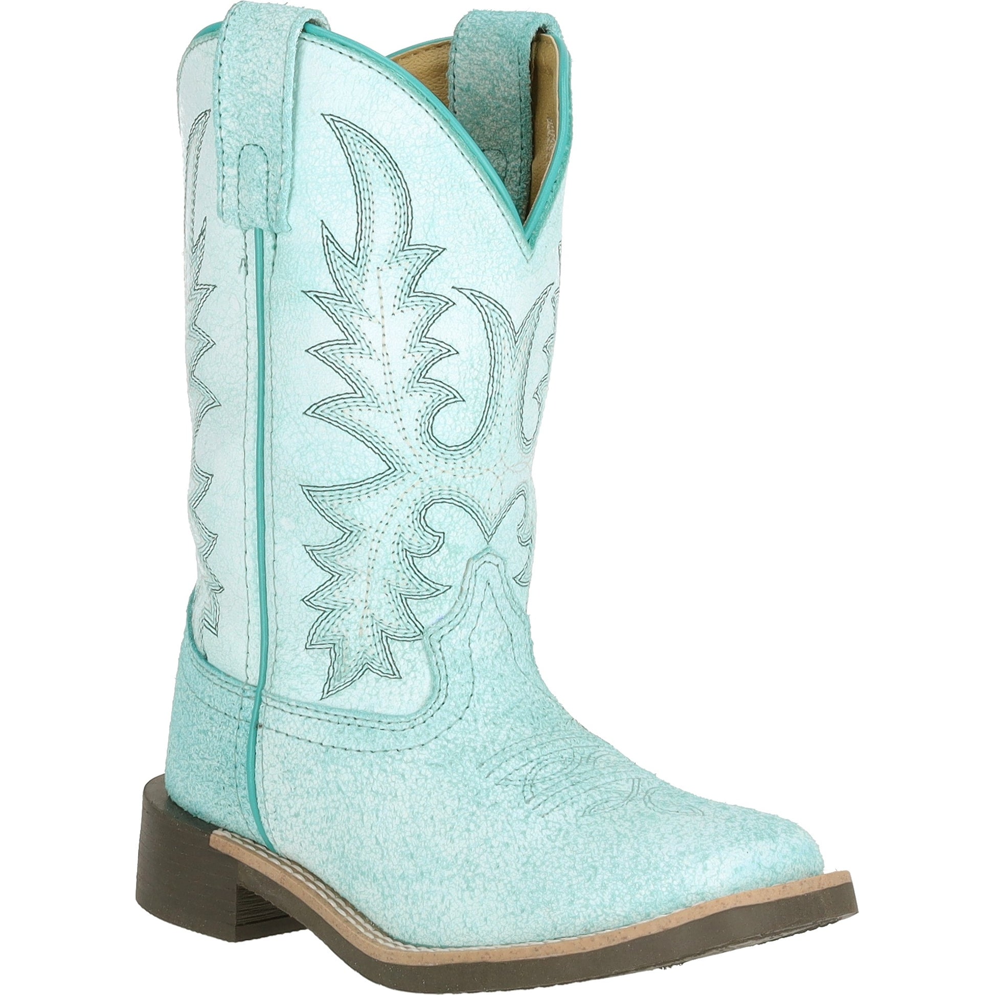 Smoky Mountain Kids Painted Prairie Leather Western Boots
