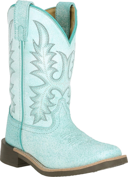 Smoky Mountain Kids Painted Prairie Leather Western Boots