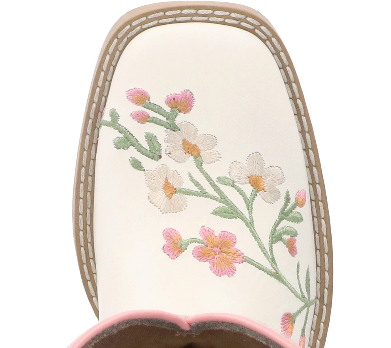 Smoky Mountain Kids Girls Desert Bloom Embroidered Leather Western Boots