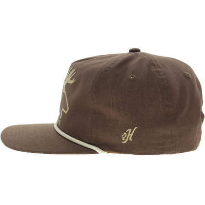 Hooey Carrizo 5-Panel Trucker Hat with Green/Tan Hooey Buck Logo